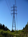 Transmission line tower in Finland