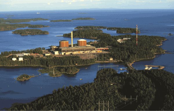 Fortum's Loviisa nuclear power plant on a sunny day in Finland