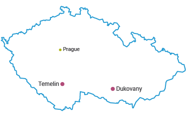Nuclear Power Plants in Czech Republic Map